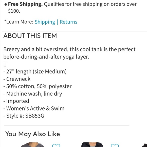 NEW • Sweaty Betty • Flow Tank Top White XL - Picture 2 of 4